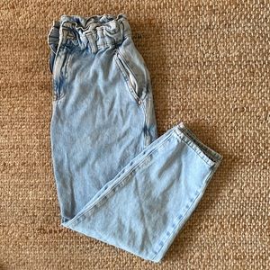 Zara High-Waisted Paperbag Baggy Jeans